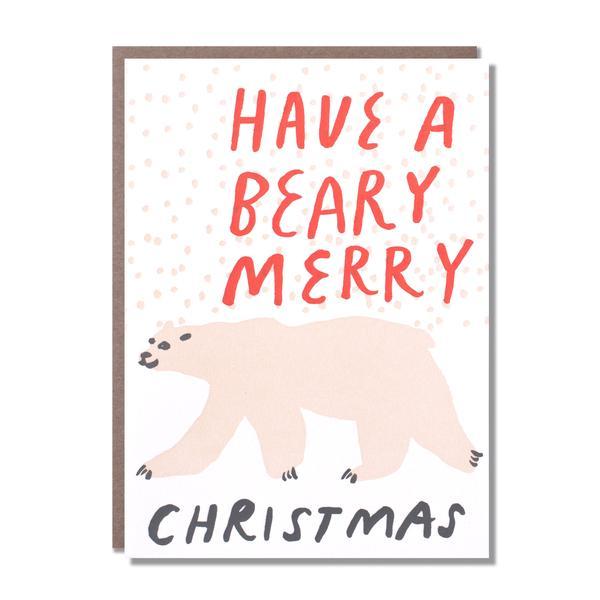 Egg Press Polar Bear Christmas - Card