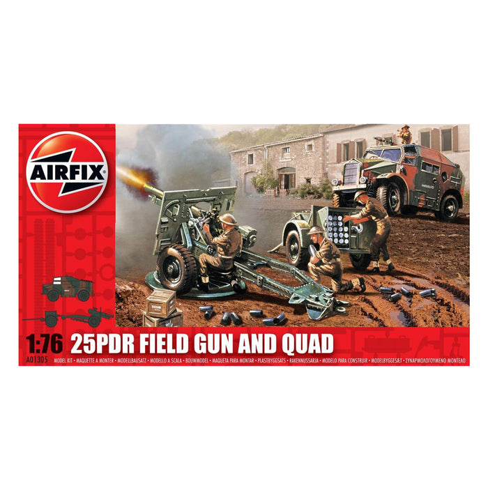 Airfix 25PDR Field Gun And Quad 1:76