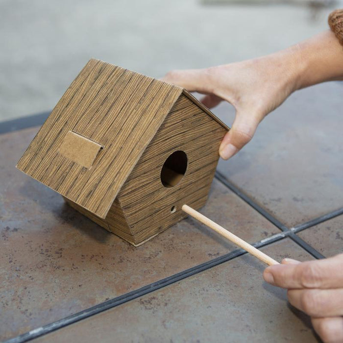 DIY Bird House Log Cabin