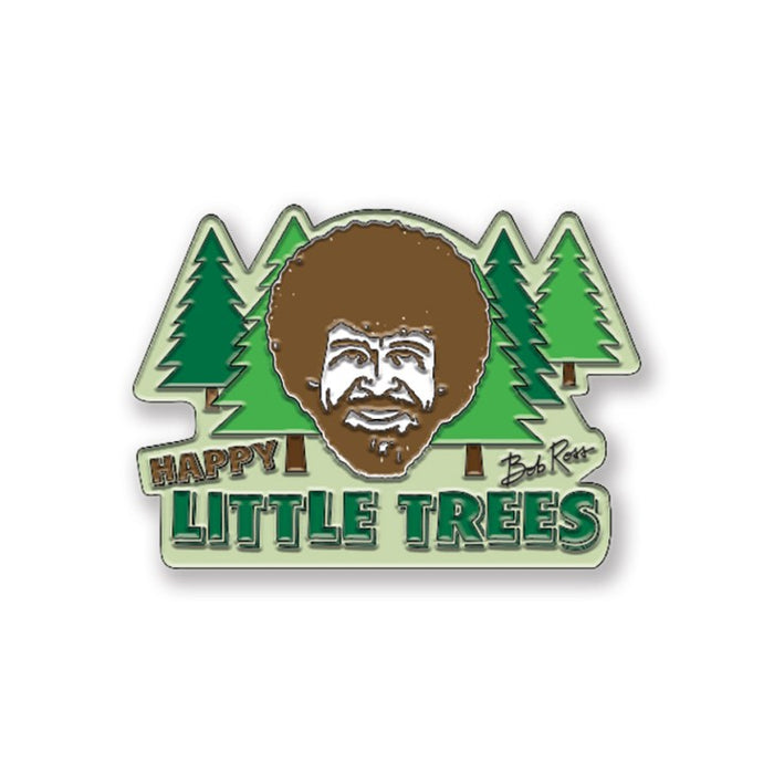 Bob Ross Trees Enamel Pin Badge