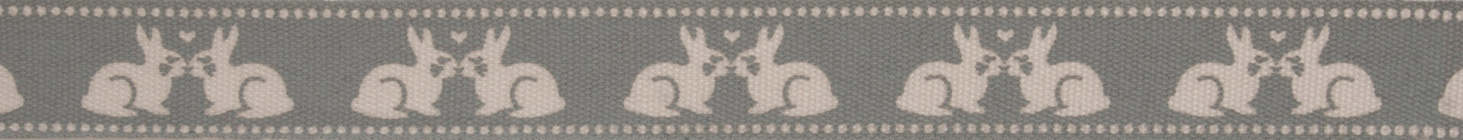 Natural Trim- Kissing Bunnies - Brown - 5m x 15mm