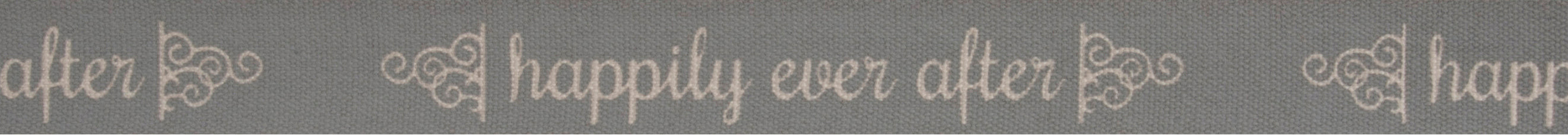 Natural Trim- Happily Ever After - Grey - 5m x 15mm