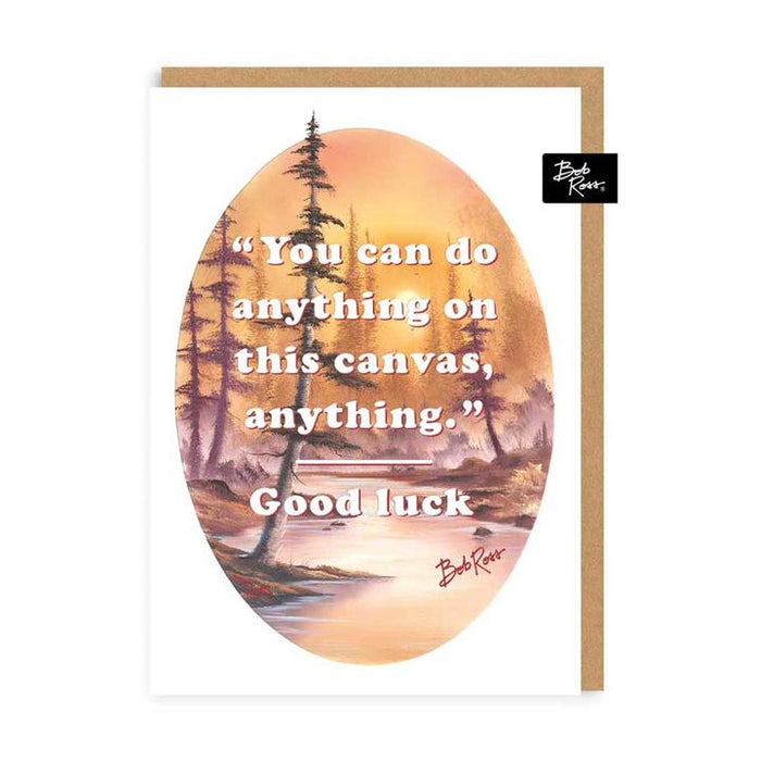 Bob Ross You Can Do Anything - orange river card