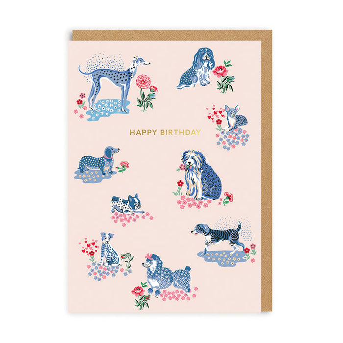 Happy Birthday Puppy Fields Card