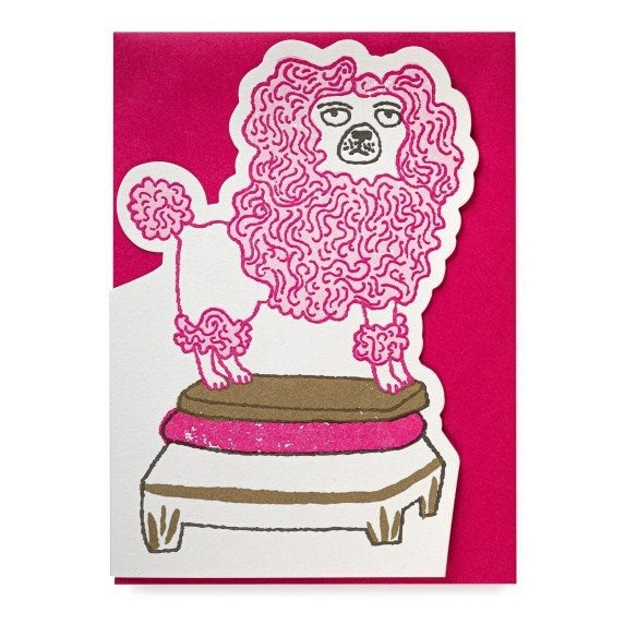 Poodle Dog Card