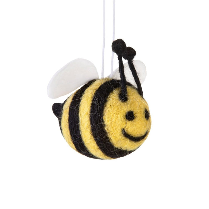 Bee Happy Felt Hanging Decoration