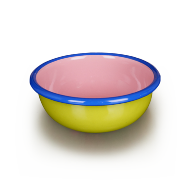 BORNN Colorama Bowl 12CM Chartreuse/Soft Pink/Blue
