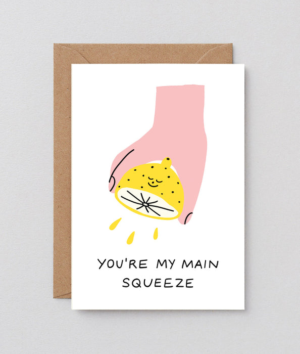 Main Squeeze Greetings Card