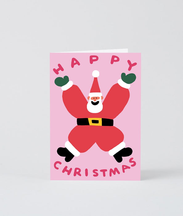 Christmas Santa Embossed Card