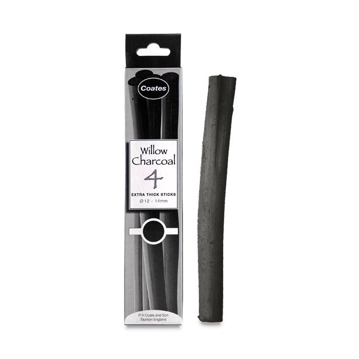 Coates Willow Charcoal Extra Thick x 4