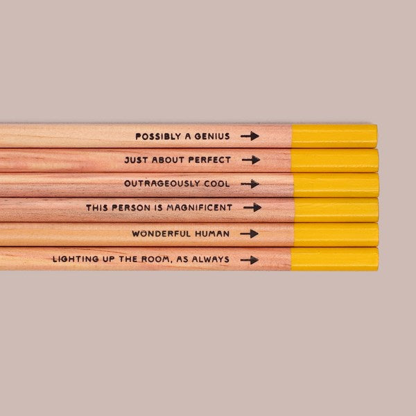 Complimencils - 6 Flattering HB Pencils