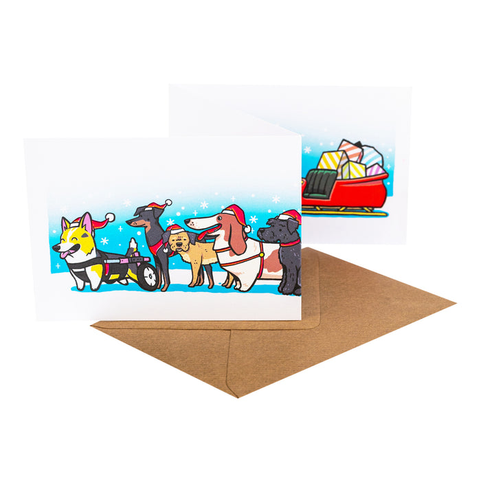 Fred Aldous X Hammo - Concertina Card - Dog Sled