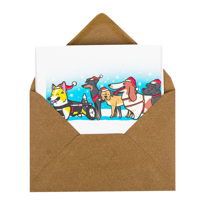 Fred Aldous X Hammo - Concertina Card - Dog Sled