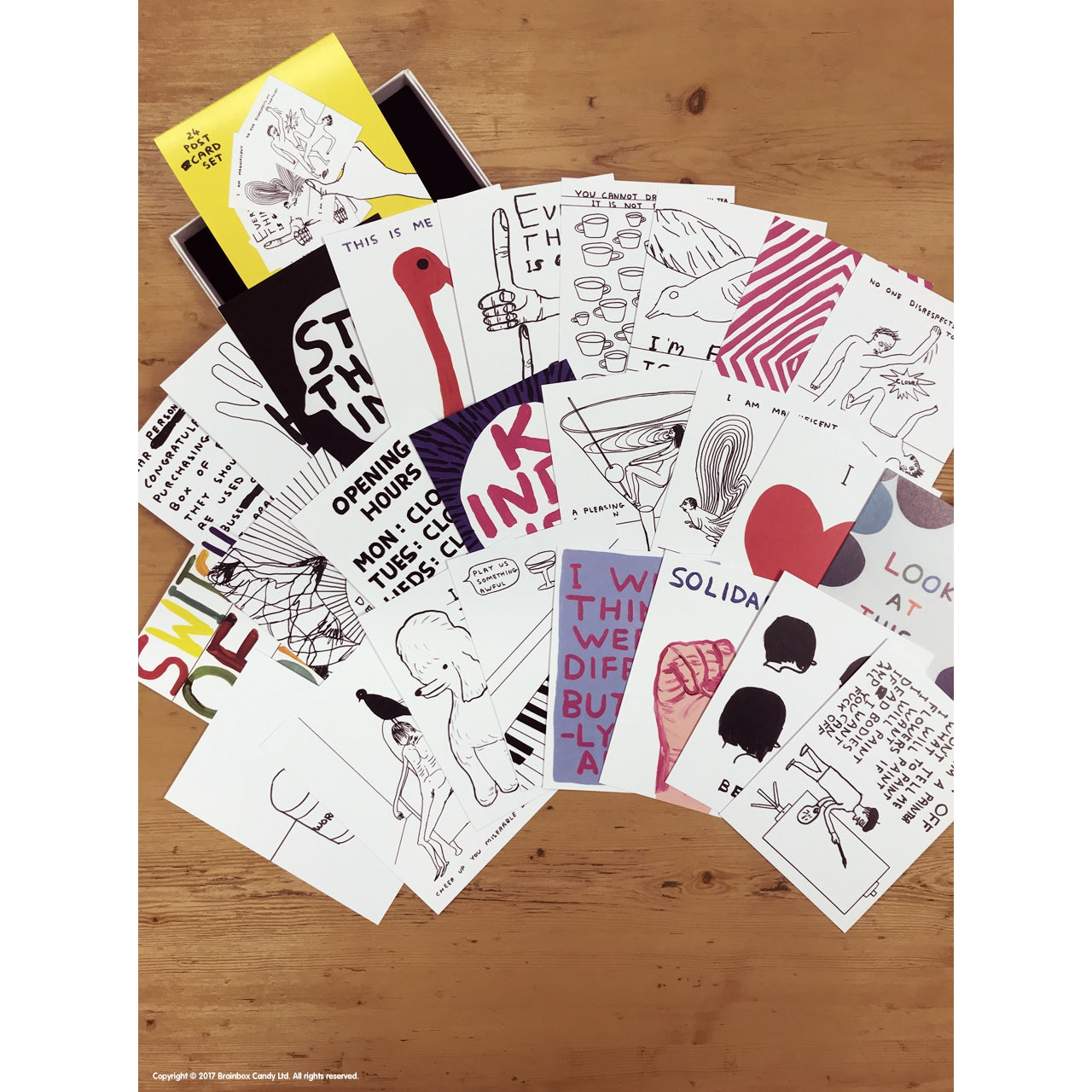 David Shrigley - 24 Postcard Set