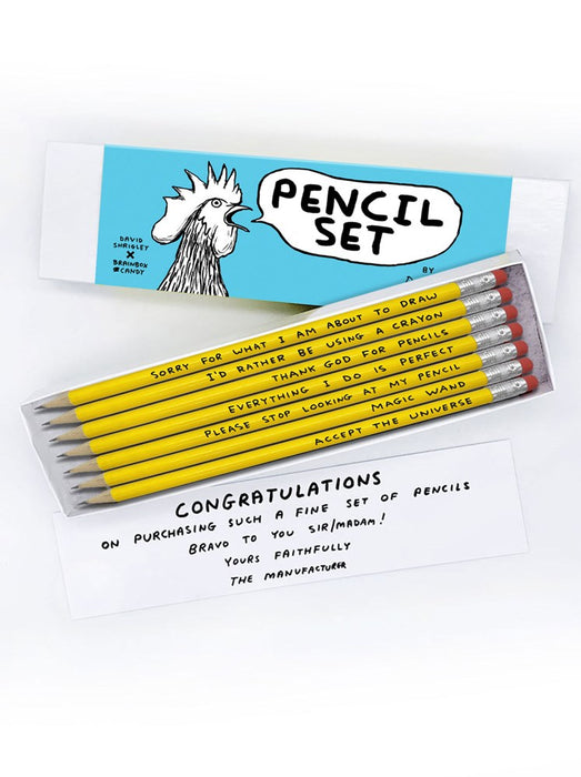 David Shrigley Pencil Set - Set 3