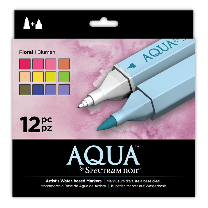 Aqua Markers By Spectrum Noir 12 Pack