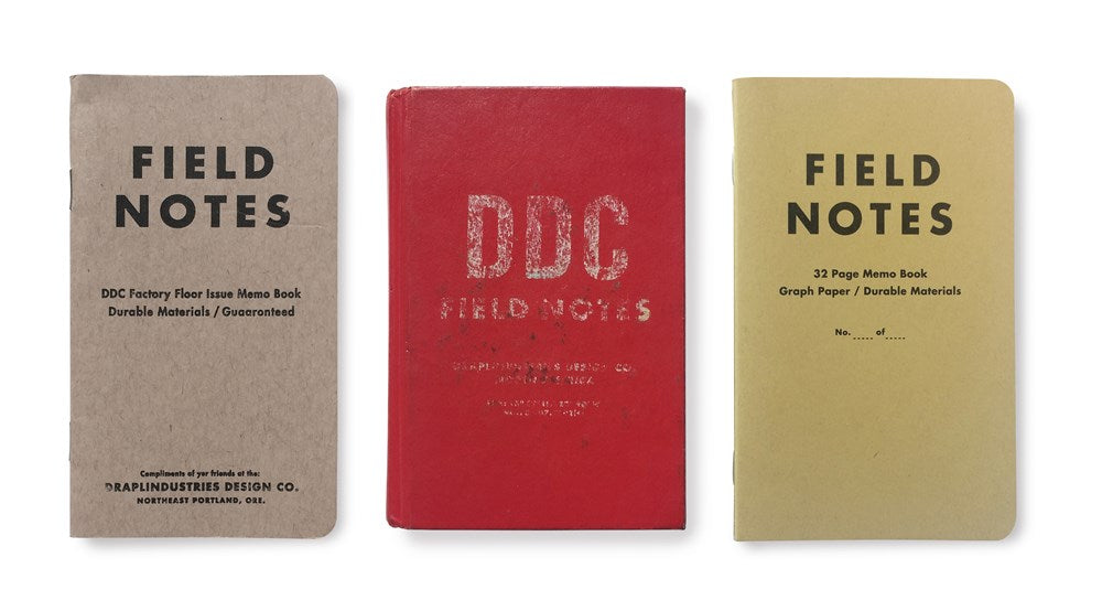FIELD NOTES - Tenth Anniversary Edition - Three 32-Page Memo Books