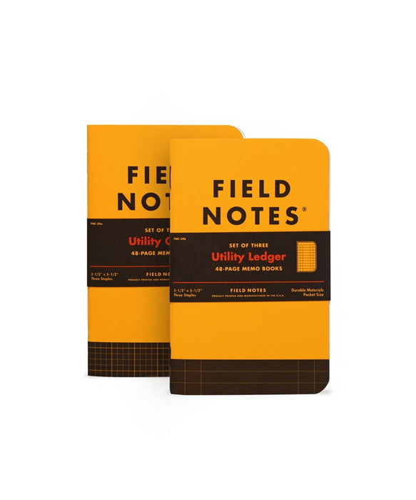FIELD NOTES Pack of 3 - Utility - Three 48-Page Memo Books