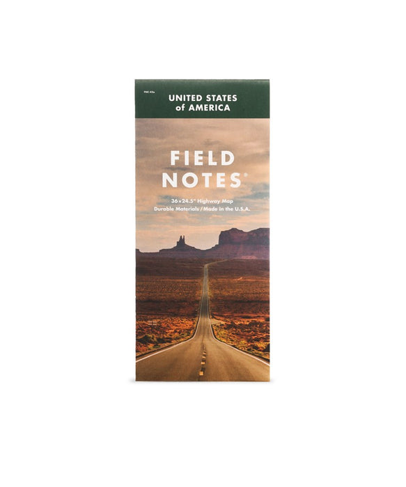 FIELD NOTES - USA Highway Map