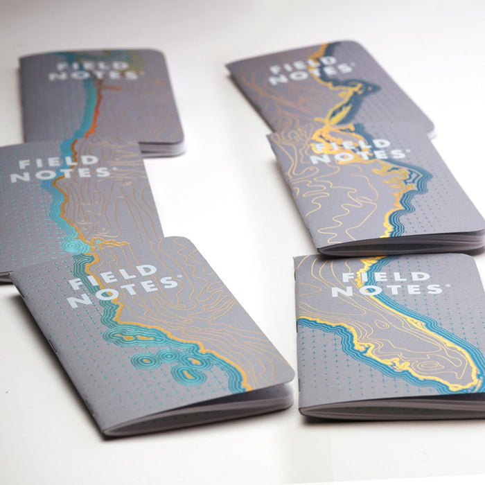FIELD NOTES Pack of 3 - Coastal - Foil-Stamped Coastlines