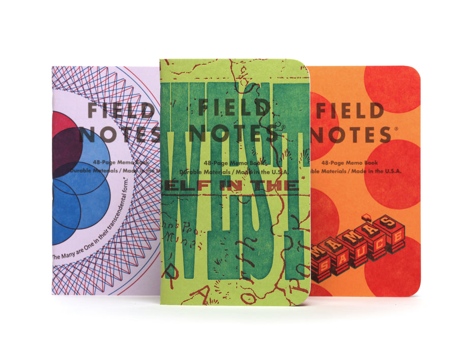 FIELD NOTES UNITED STATES OF LETTERPRESS 3 - Pack