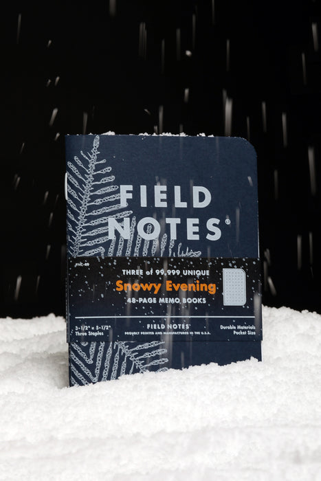 FIELD NOTES Pack of 3 Notebooks - Snowy Evening