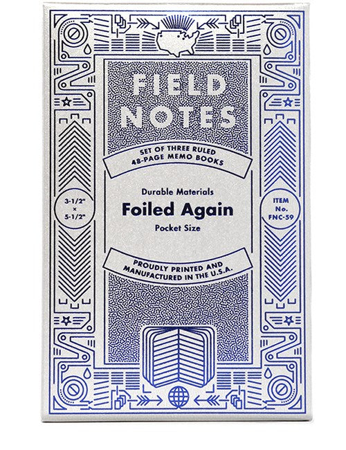 FIELD NOTES - Foiled Again - Three 48-Page Memo Books