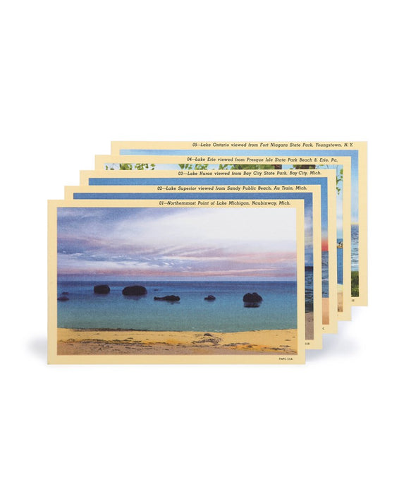 FIELD NOTES Great Lakes Postcard Set 5-Pack