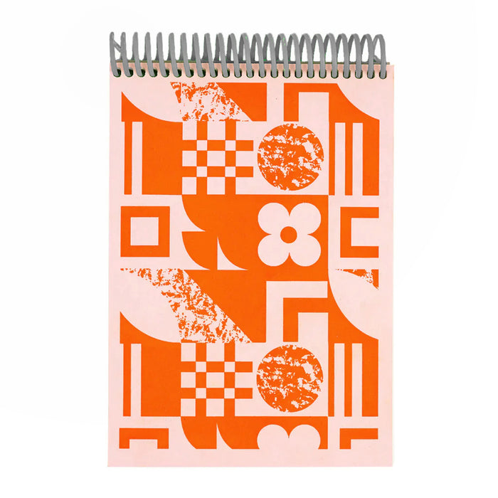 FA X EV Hardaker Orange & Pink Coil Bound A5 Sketchbook