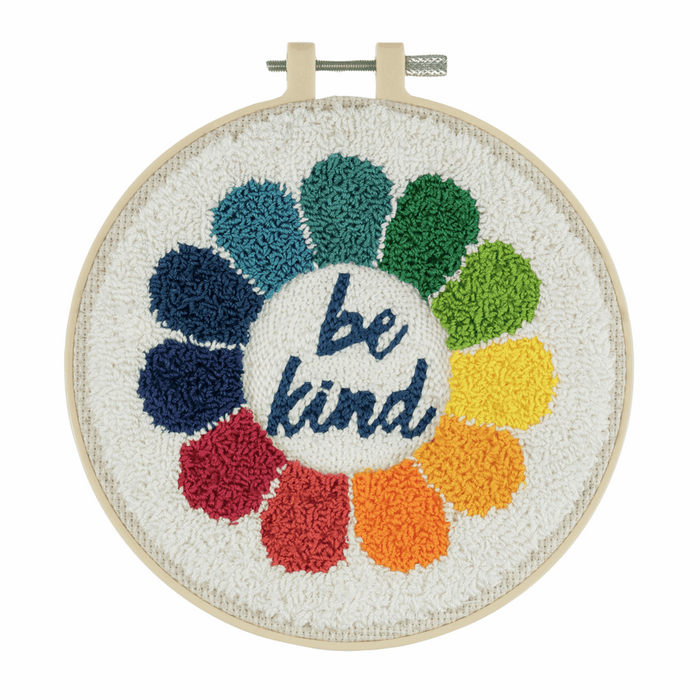Embroidery Punch Needle Kit - Be Kind