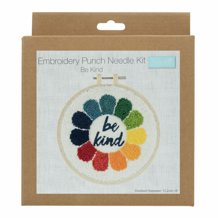 Embroidery Punch Needle Kit - Be Kind