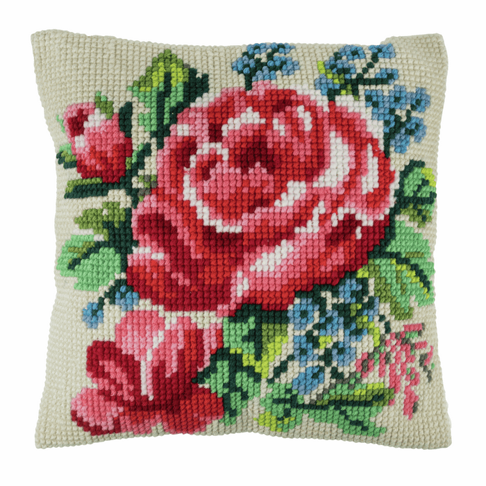 Cross Stitch Cushion Kit - Floral Bloom