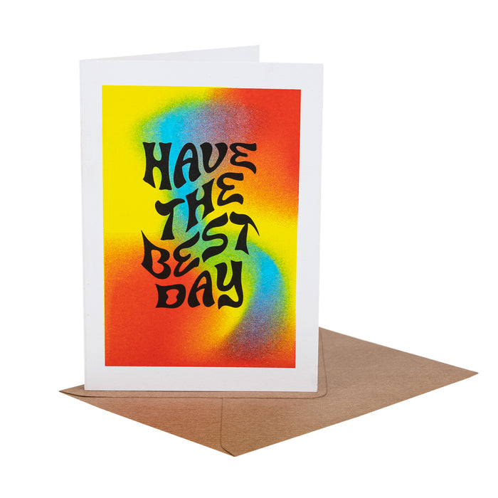 FA X Tara Collette HAVE THE BEST DAY A6 Greetings Card