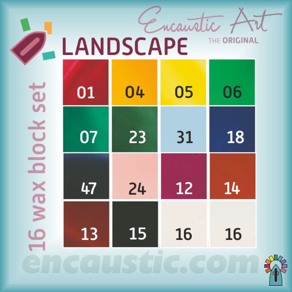 Encaustic Art - Landscape Selection Wax Blocks