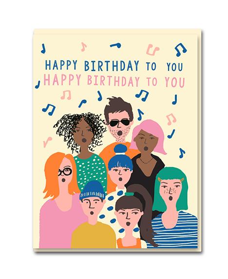 Choir Happy Birthday Card