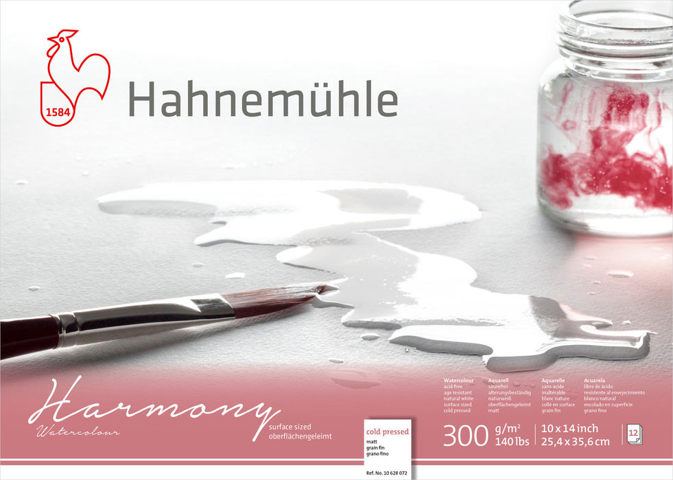 Hahnemuhle Harmony Watercolour 300gsm Cold Pressed 10"X14"
