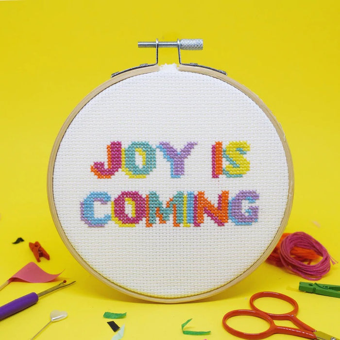 Joy Is Coming Cross Stitch Kit