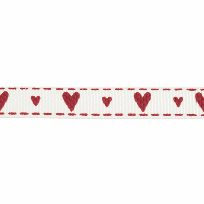 Grosgrain - 5m x 10mm - Hearts & Kisses