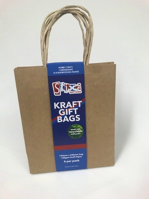 Stix2 Kraft Gift Bags x 4