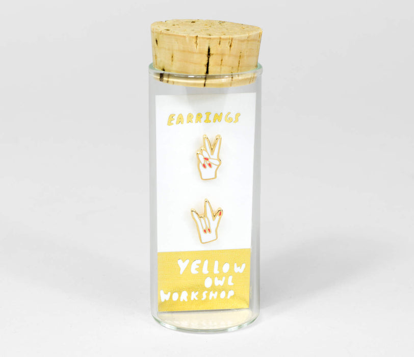 YOW: Earrings - Peace & Love