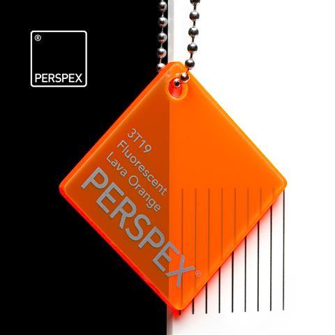 Perspex Acrylic Sheet 3mm - Lava Orange 3T19