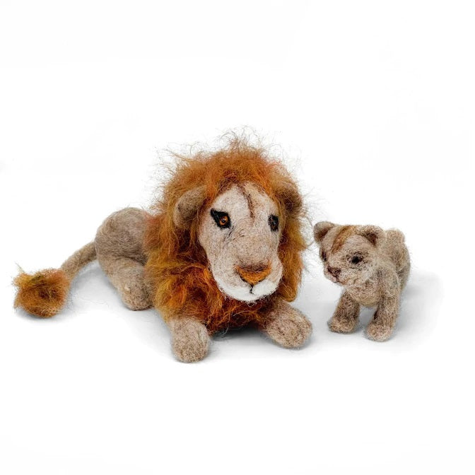 Lion & Cub Needle Felting Kit