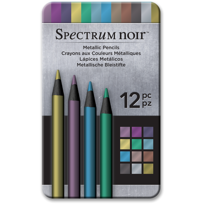 Spectrum Noir Metallic Pencils 12 Pack