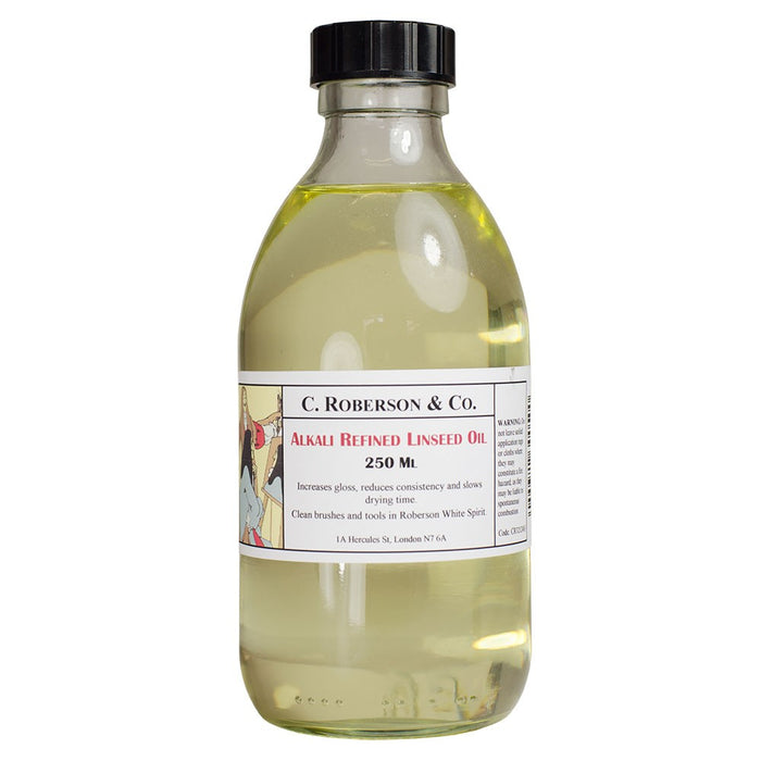 Roberson Linseed Oil Alkali Refined 250 ml