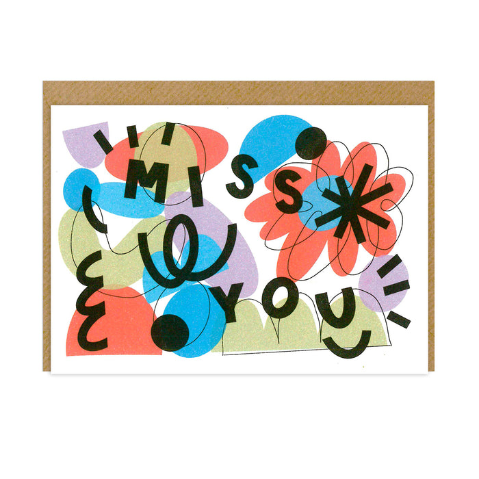 FA X CD Greetings Card - Miss You