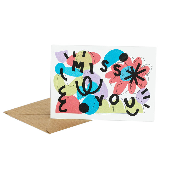 FA X CD Greetings Card - Miss You