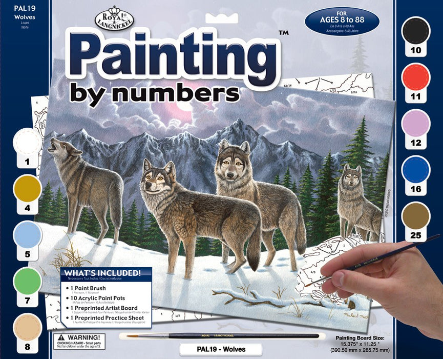 Paint By Numbers Adult Large - Wolves
