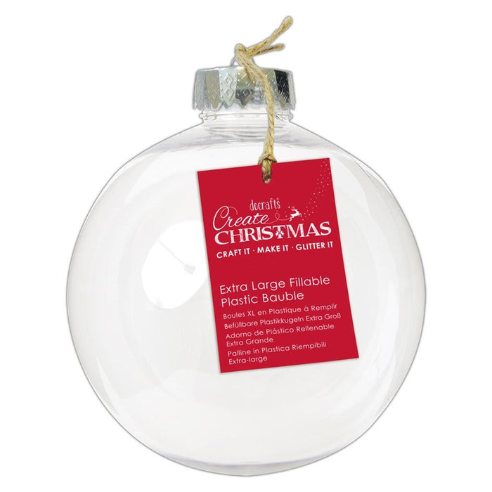 Extra Large Fillable Plastic Bauble