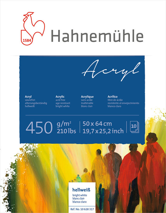 Hahnemuhle Acrylic Paint Board 450gsm 50X64cm