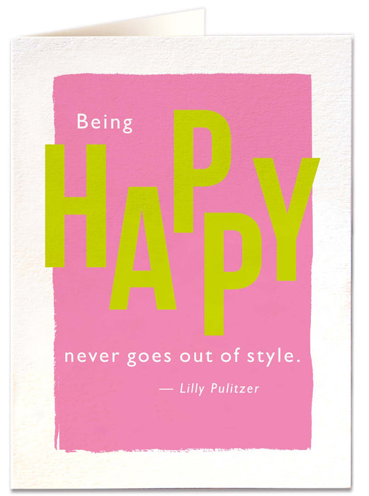 Being Happy card